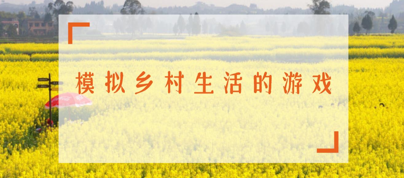 模拟乡村生活的游戏