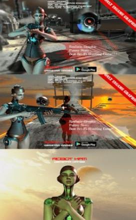 模拟3d女机器人(2)