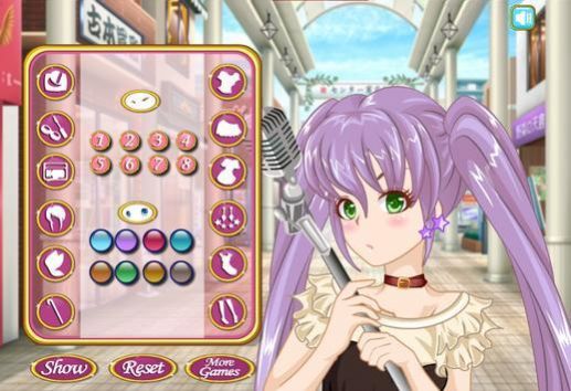 动漫女孩装扮和化妆(1)