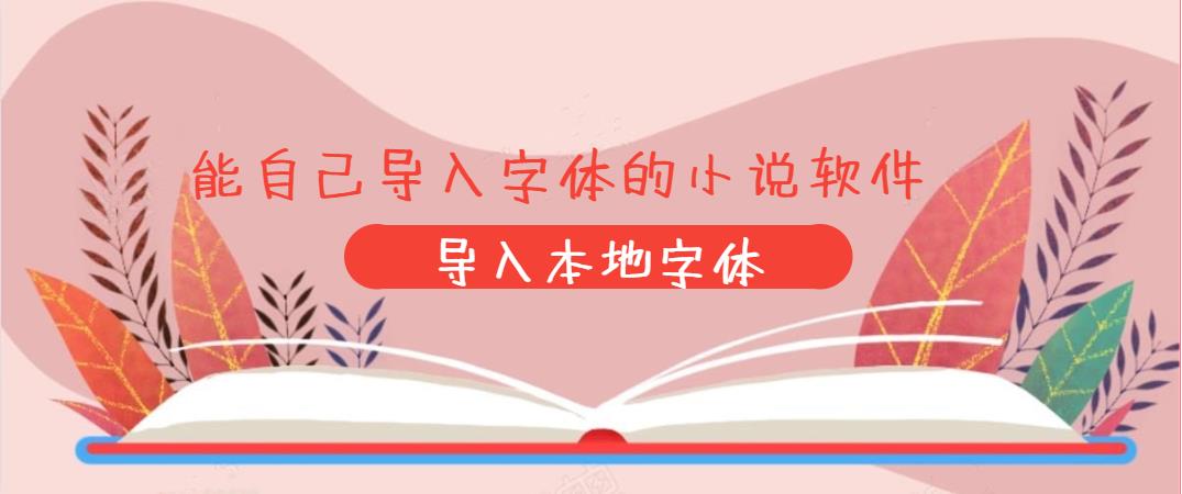 能自己导入字体的小说软件