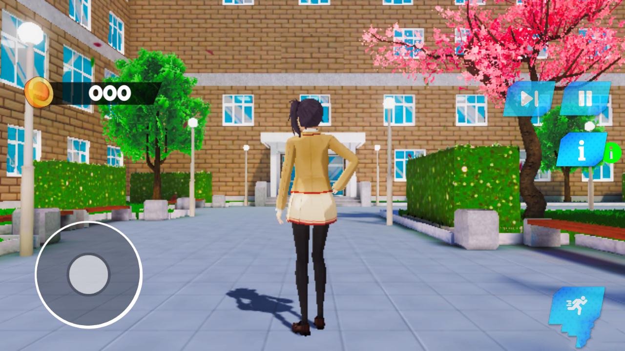 动漫高中樱花女孩生活：3D模拟器(1)