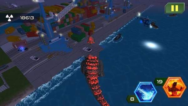 哥斯拉命中粉碎(2)