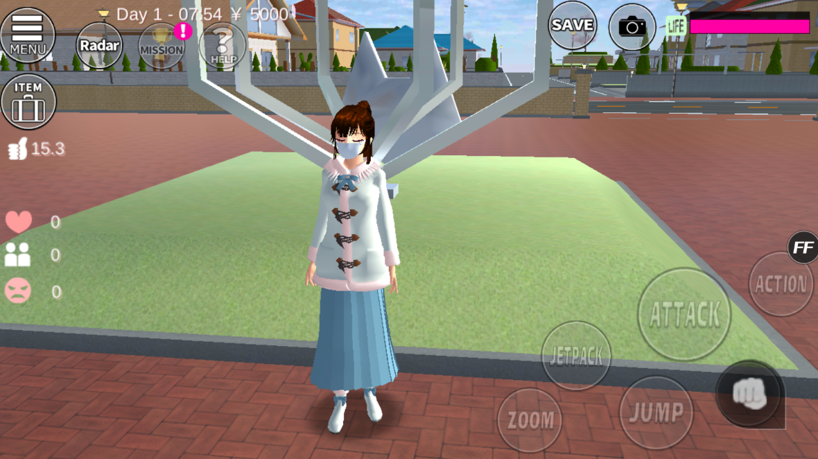 樱花校园模拟器2022最新版高马尾(1)