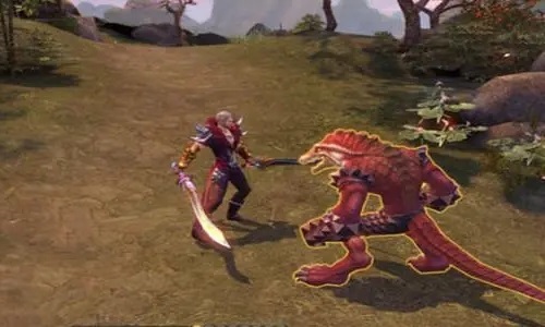 人物一边跑一边打怪的游戏