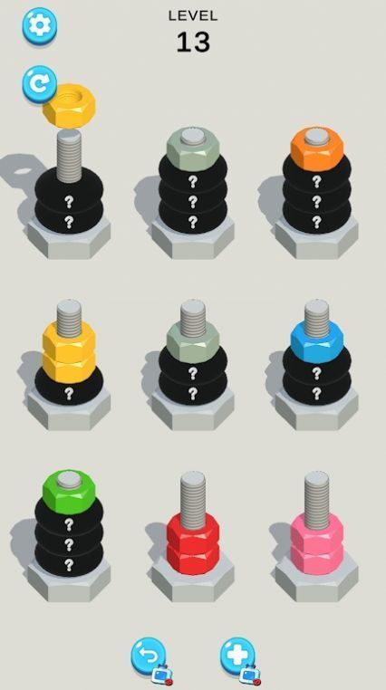 螺母和螺栓分类游戏(2)