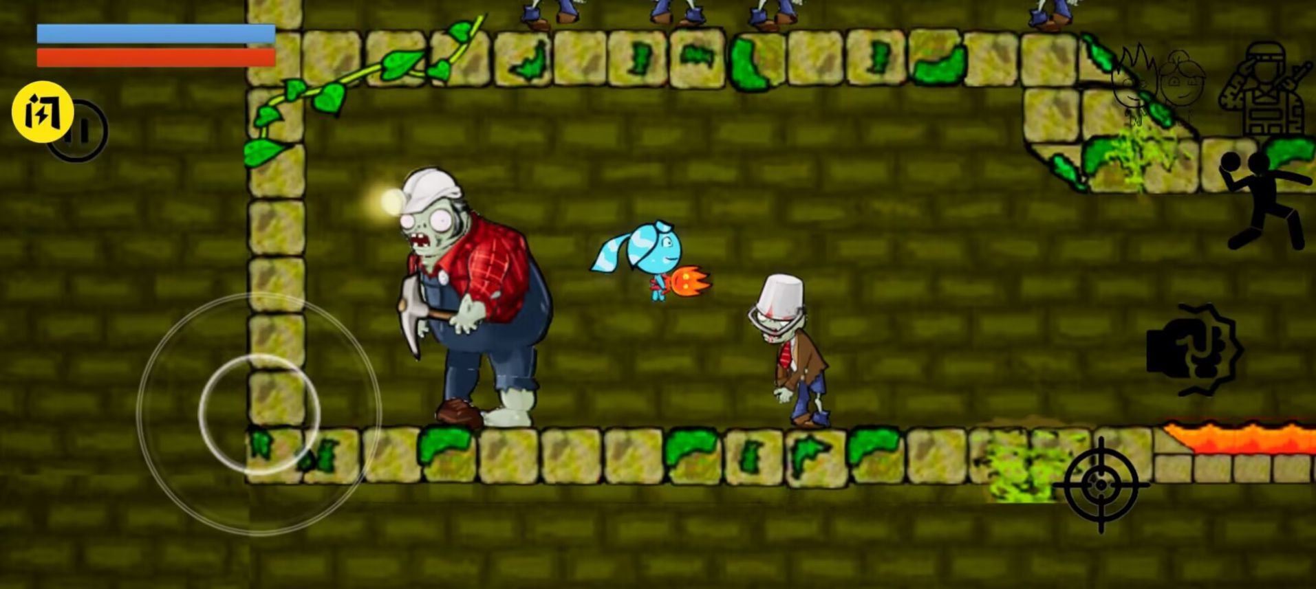 冰火女孩大战僵尸(2)