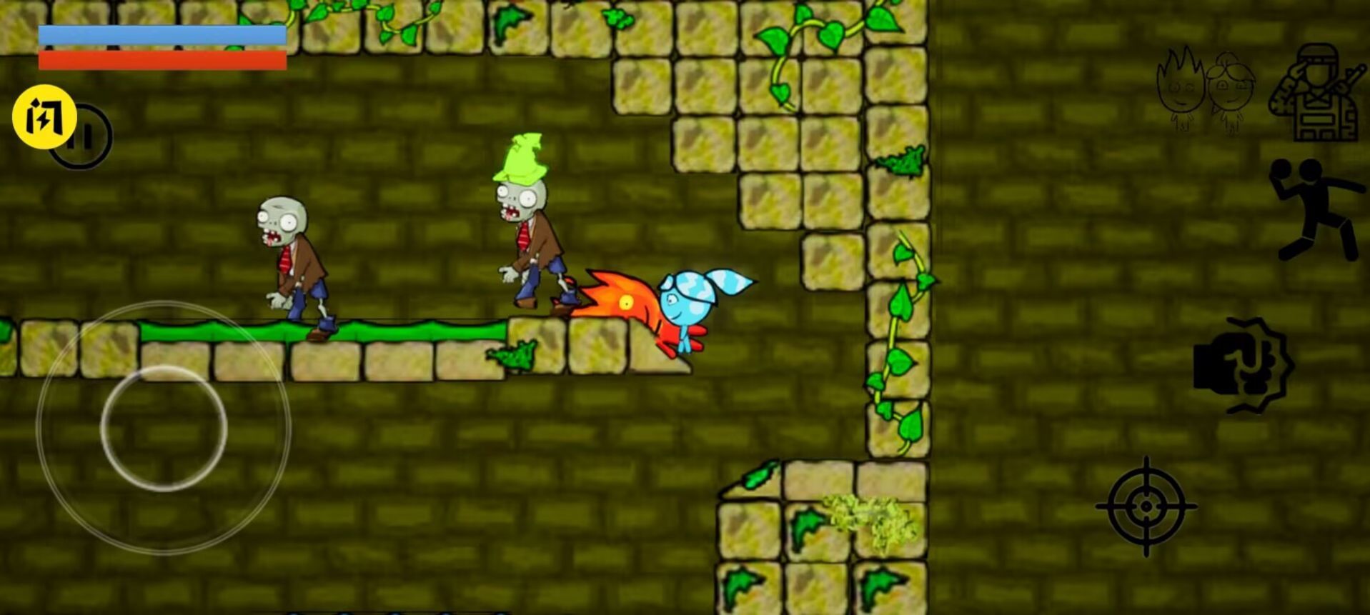 冰火女孩大战僵尸(1)