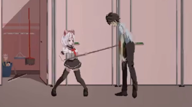 白毛少女大战僵尸(2)