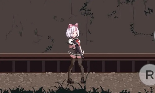 白毛少女打僵尸的游戏