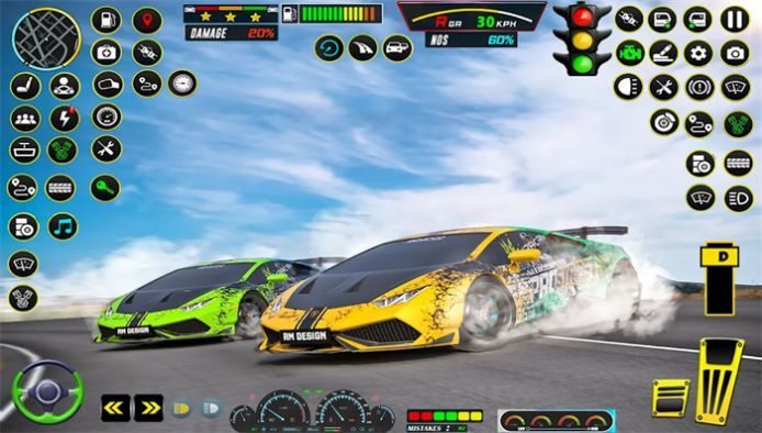 汽车特技极速停车(1)