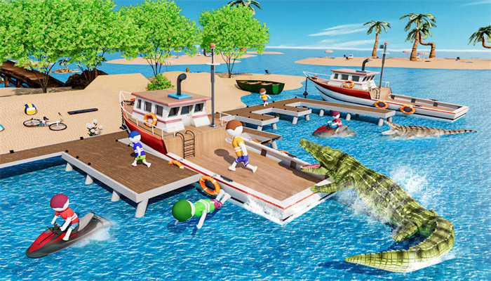 鳄鱼游戏饥饿的动物(3)