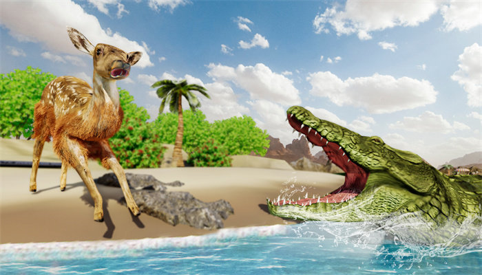 鳄鱼游戏饥饿的动物(1)