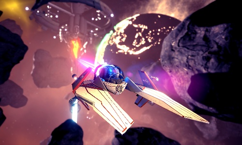 太空飞行射击游戏