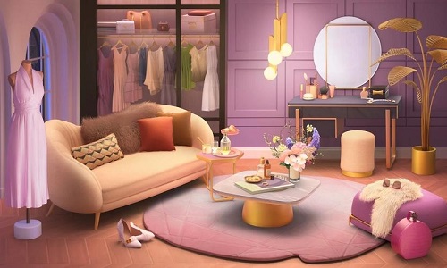 自由装饰房间的游戏