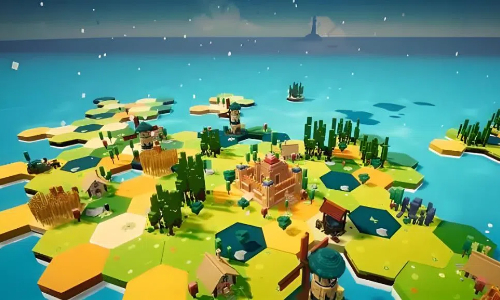 一个小岛可以自由建造的游戏