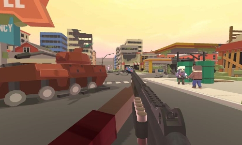 卡通画风的射击手游