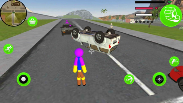 火柴人绳索英雄999999钻999999金币(1)