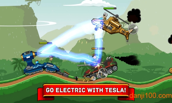 山地坦克大战手机游戏(Hills of Steel)(3)