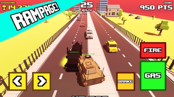 Crazy Road: Tank Rampage Crazy Road: Tank Rampage
