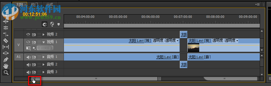 pr时间轴放大缩小的方法