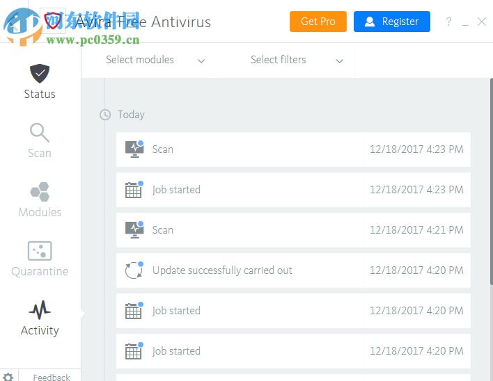 Avira Free Antivirus(小红伞杀毒软件)的使用方法