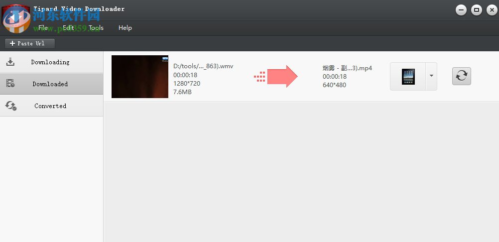 Tipard Video Downloader 5转换视频格式的教程