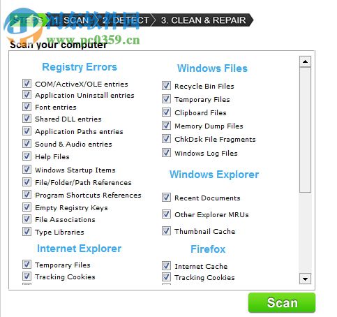SpeedZooka清理系统注册表垃圾文件的方法