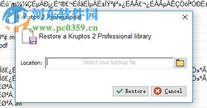 Kruptos 2 Professional备份文件的方法