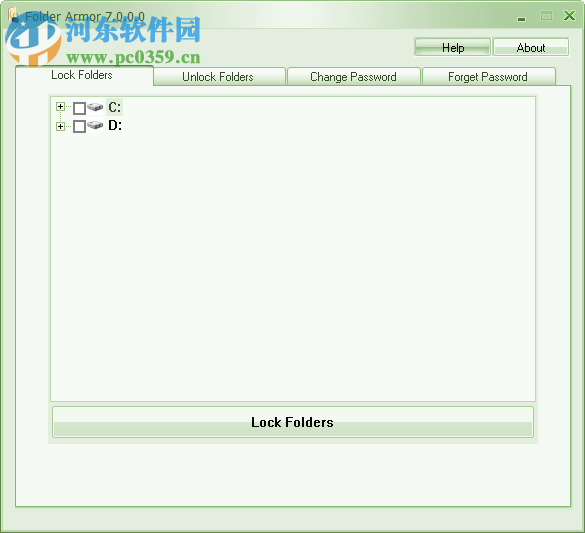 Folder Armor为文件夹加密的方法
