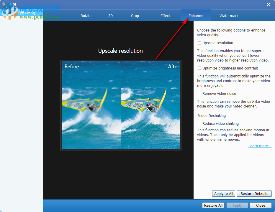 Tipard Video Enhancer增强视频效果的方法