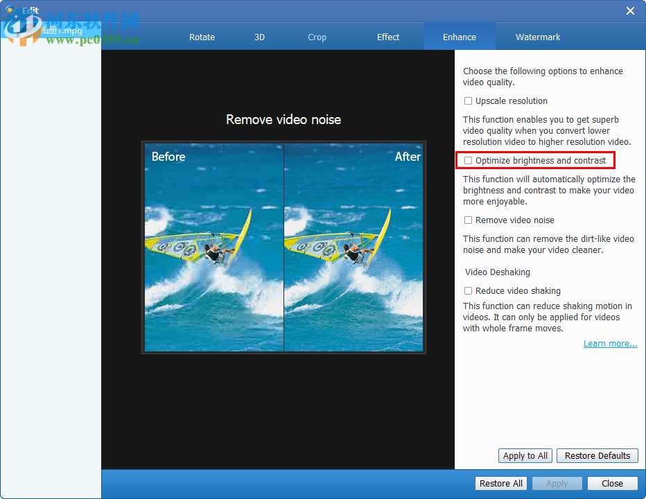 Tipard Video Enhancer增强视频效果的方法