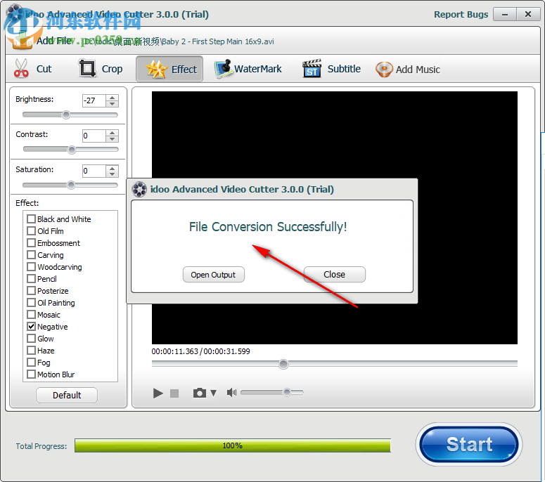 idoo Video Cutter给视频添加特效的方法