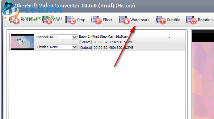 Ukeysoft Video Converter给视频添加水印的方法
