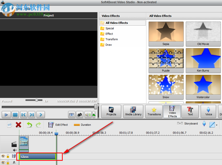 Soft4Boost Video Studio编辑视频画面滤镜特效的方法教程