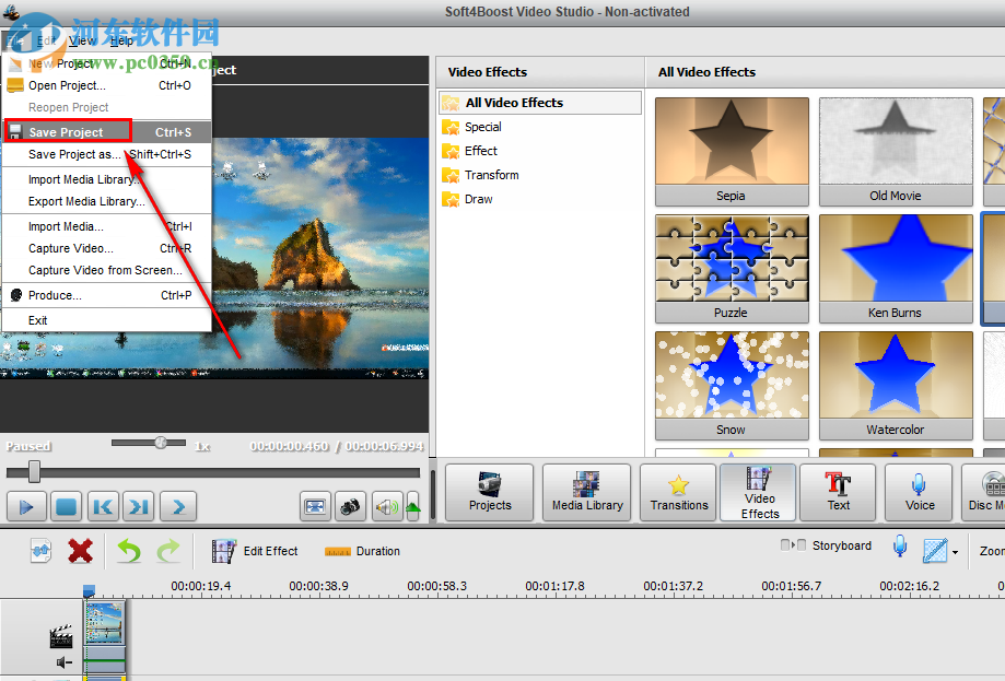 Soft4Boost Video Studio编辑视频画面滤镜特效的方法教程
