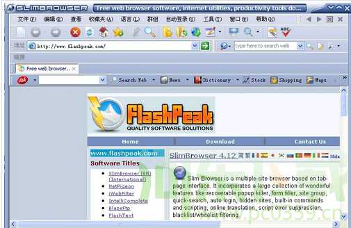 Slim Browser(网游轻舟浏览器) 8.00.005 绿色版