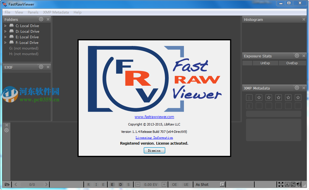 LibRaw FastRawViewer DirectX9(raw图像查看软件)