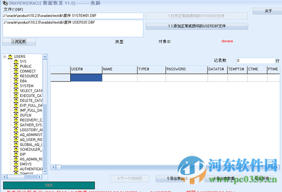 鱼肠ORACLE数据恢复软件 1.2 绿色版