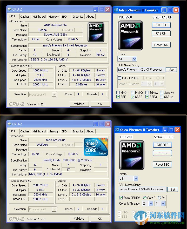 Phenom II Tweaker(CPU指令修改) 1.1 绿色版