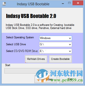 Indasy USB Bootable(启动工具) 2.0 绿化版