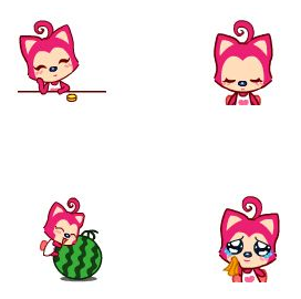 阿狸和桃子qq表情包