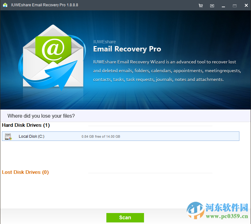 Email Recovery Pro(电子邮件<a href=https://www.pc0359.cn/s/fanshanchu/ target=_blank class=infotextkey>文件恢复</a>) 1.8 破解版