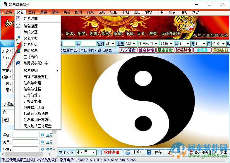 如意算命软件下载 1.0 绿色特别版