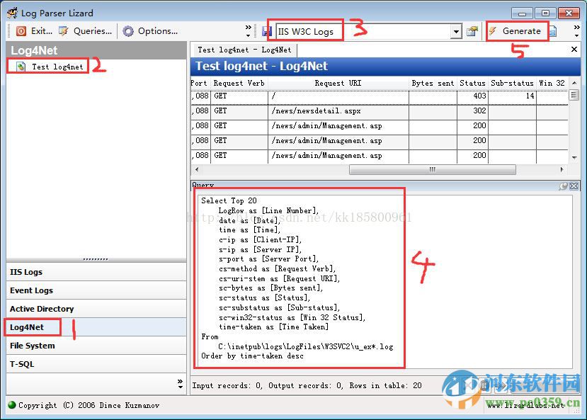 log parser(IIS日志分析) 2.2 最新安装版