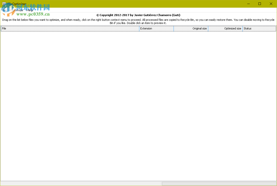 文件批量<a href=https://www.pc0359.cn/zt/yasuo/ target=_blank class=infotextkey>压缩工具</a>(File Optimizer)