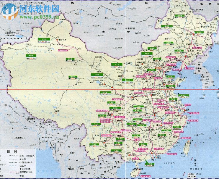 中国铁路地图下载 1.0 高清电子版