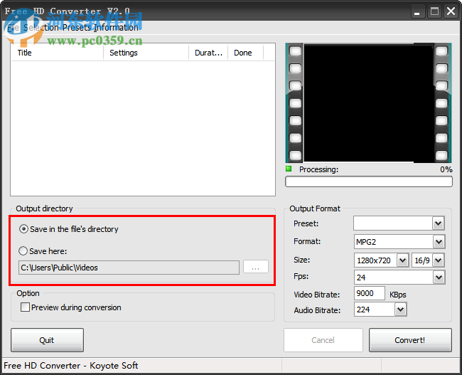 Free HD Converter(MTS格式转换器)下载 2.0 绿色版