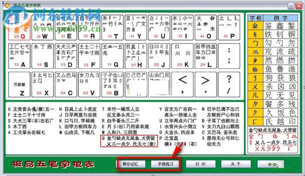 极品五笔字根表口诀 绿色免费版