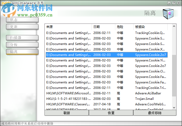 ewido中文版木马专杀工具(Ewido Security Suite Plus) 4.0.0.172 绿色汉化版