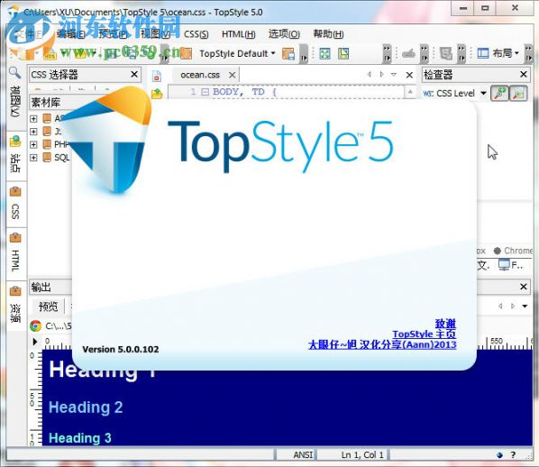 TopStyle Pro (网站制作软件) 5.0.0.108 官方版